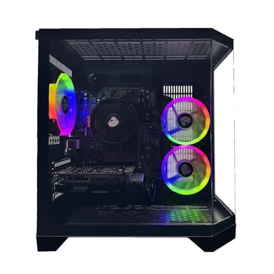 PC Gaming completo Nitropc Pack Silver - AMD Ryzen 5 5500, RTX 3050 6GB, RAM 16GB, M.2 1TB, Windows 11, WiFi - Monitor 24'' FullHD + accesorios