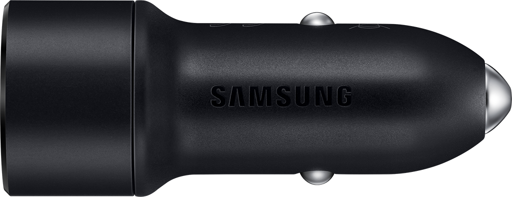 Chargeur voiture double Mini USB A+A 4.8A (2.4+2.4A) mini Noir Samsung