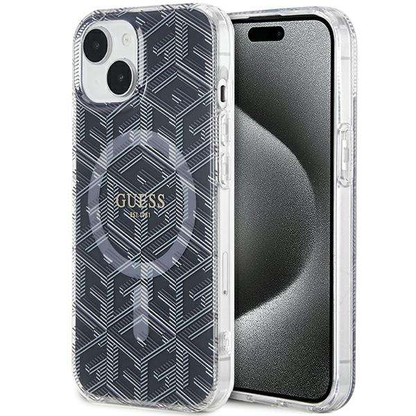 Guess Coque IML GCube MagSafe pour iPhone 15