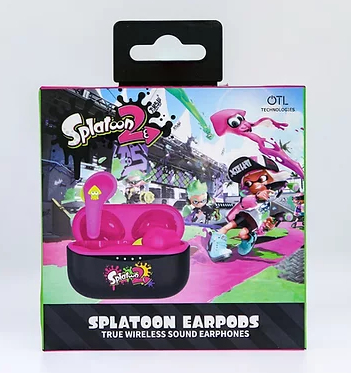 OTL Technologies Nintendo Spatoon 2 Casques Sans fil Ecouteurs Appels/Musique Bluetooth Noir, Rouge