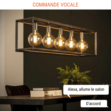 Lampadina collegata vintage Konyks Antalya Style G80-E27 - LED Wi-Fi + BT E27