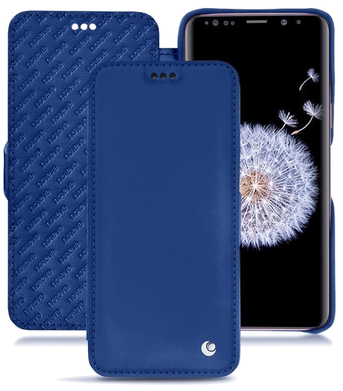 Housse cuir Samsung Galaxy S9+ - Rabat horizontalBleu