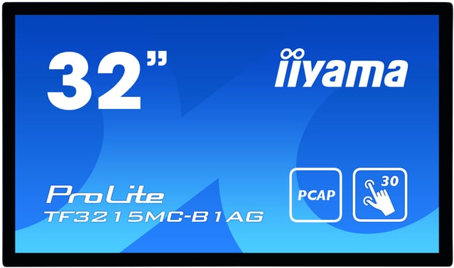 iiyama ProLite TF3215MC-B1AG écran plat de PC 81,3 cm (32'') 1920 x 1080 pixels Full HD LED Écran tactile Kiosque Noir