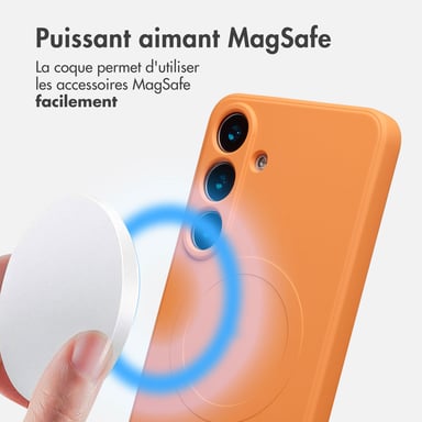 imoshion Coque Couleur avec MagSafe pour Samsung Galaxy S25 Plus - Orange