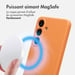 imoshion Coque Couleur avec MagSafe pour Samsung Galaxy S25 Plus - Orange