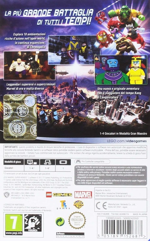 Jeu LEGO MARVEL SUPERHEROES 2 Nintendo Switch Action En boîte - vue 8