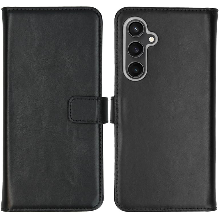 Selencia Étui de téléphone en cuir véritable pour Samsung Galaxy S23 FE Neuf