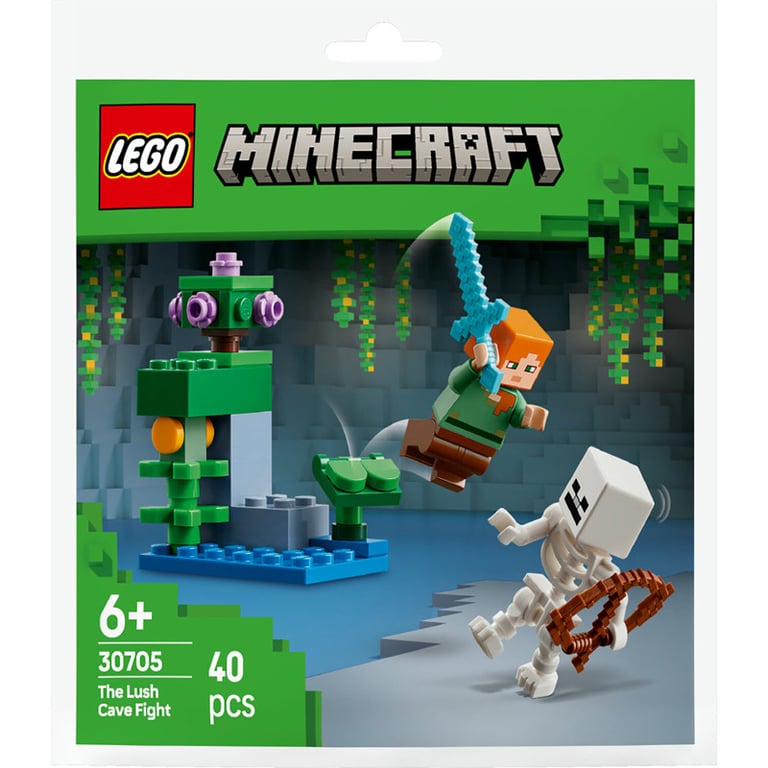 LEGO Minecraft The Lush Cave Attack Polybag 30705 - vue 2