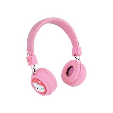 Casque Bluetooth JEMINI Hello Kitty arceau ajustable micro LED jack 3,5 mm rose - Neuf