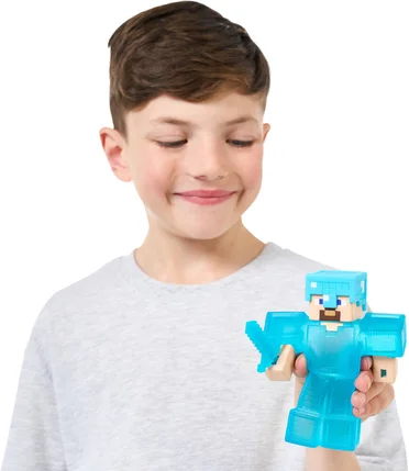 Figurine extensible GOO JIT ZU Minecraft Creeper 11 cm Texture élastique Extensible 3x - vue 10