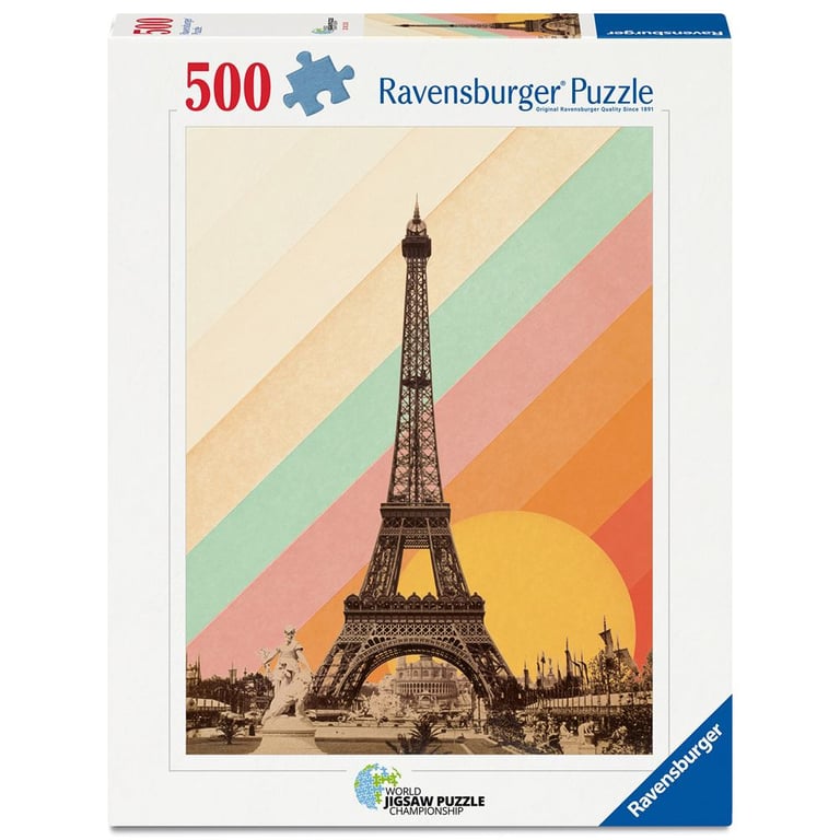 Puzzle 500 pièces Ravensburger 'arc en ciel de Paris - vue 2
