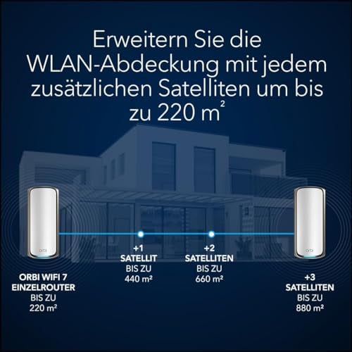 Netgear Orbi WiFi 7 Série 970 Satellite RBE970 - vue 3