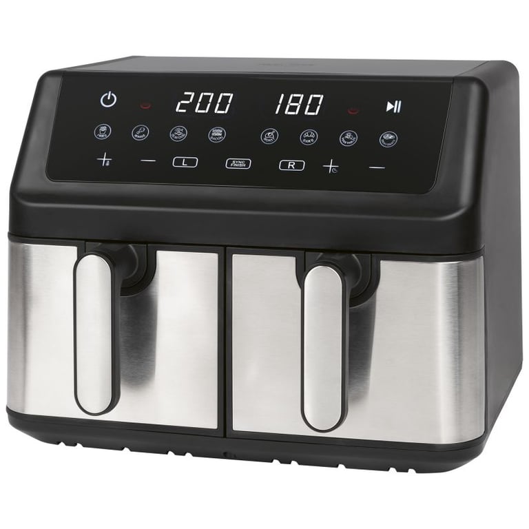 Friteuse à air chaud Air fryer double panier Inox Proficook PC FR1296H Inox - vue 2