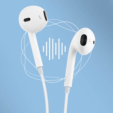 Apple Earpods auriculares 3,5 mm Blancos – Mando y micro