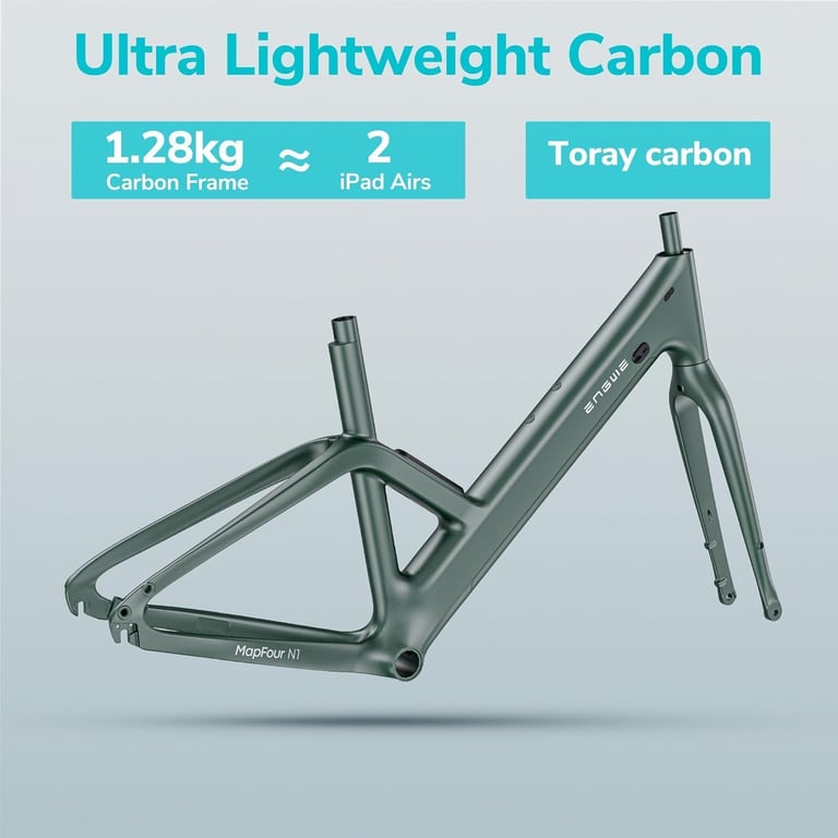 Vélo électrique de ville en fibre de carbone Engwe MapFour N1 Air ST pour femme avec capteur de couple et batterie 36 V 10 Ah Neuf - vue 3