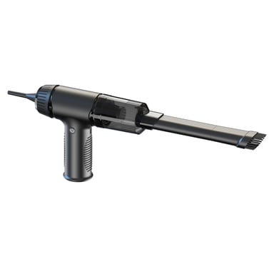 Aspirador para coche con función de soplado 7 boquillas Negro