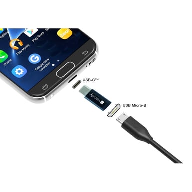 Techly IADAP USBC-MBKT changeur de genre de câble Micro-USB Noir