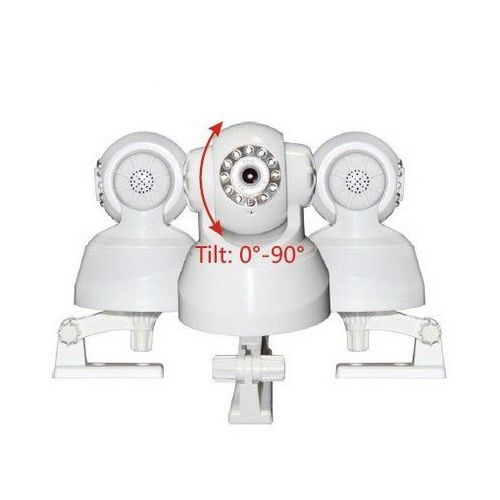 Camera Ip Wifi 720P Motorisée Vision Ir Masque de Confidentialité 355° Blanc YONIS
