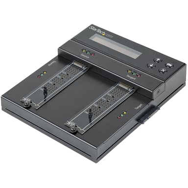 StarTech.com Duplicateur et effaceur autonome M.2 SATA & M.2 NVMe - Cloneur/effaceur HDD/SSD M.2 PCIe AHCI/NVMe, M.2 SATA, 2.5/3.5'' SATA - Effaceur/duplicateur de disque dur externe, TAA