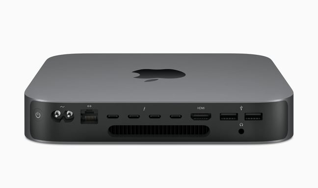 Mac Mini i7 (2018), 3,2 Ghz 2,048 To SSD 8 Go Intel UHD Graphics 630, Gris sidéral