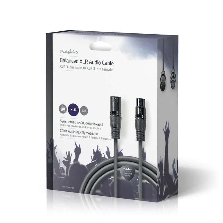 Nedis Câble XLR Symétrique /F 10m - vue 3