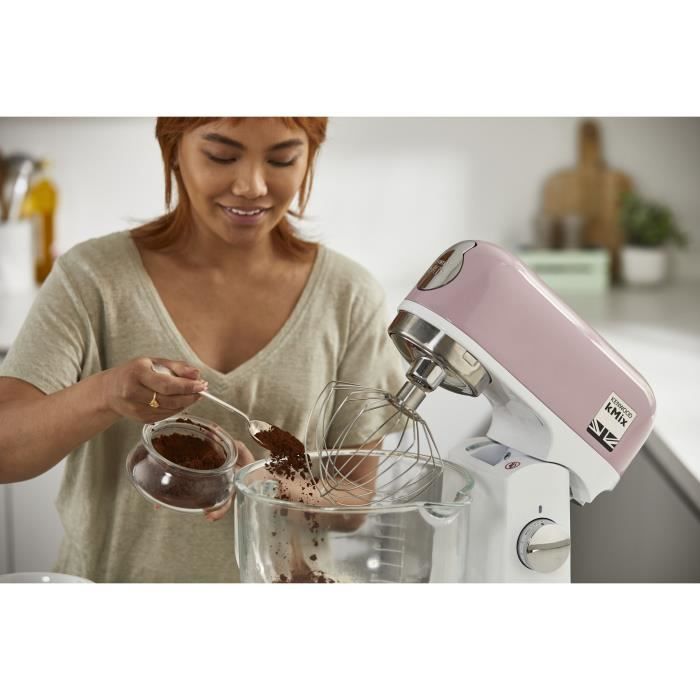 Robot pâtissier multifonction KENWOOD KMX754PP Moteur professionnel 2 sorties pour accessoires Bol en verre avec - vue 4