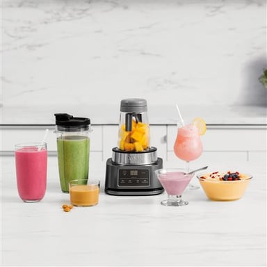 Blender Ninja Foodi Power Nutri CB100EU 2-en-1 avec 4 programmes automatiques et spatule Power Paddle pour mélanges épais