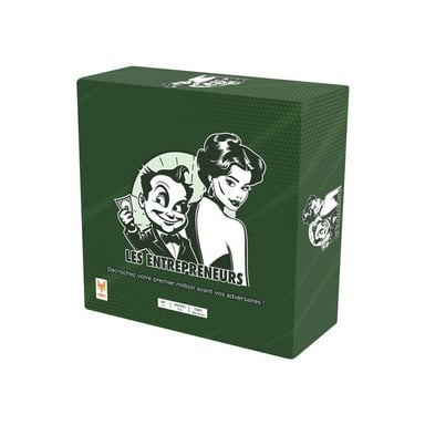 Jeu de cartes Topi Games L'Entrepreneur Strategy 2 à 6 joueurs dès 7 ans 20 min Noir