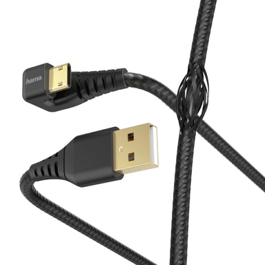 Câble de charge/données ''Gamer'', USB-A - micro-USB, 1,5 m, noir