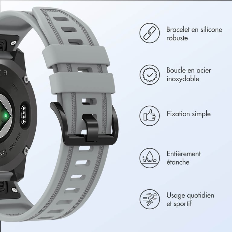 Bracelet imoshion 20mm QuickFit Line en silicone - vue 3