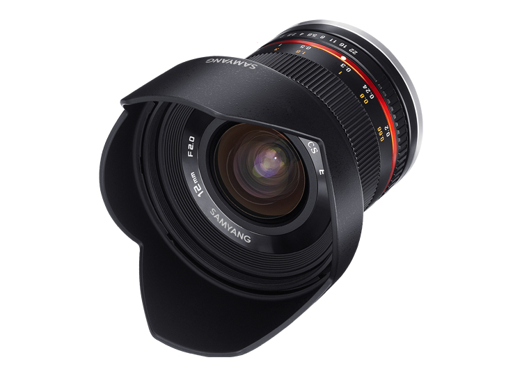 Objectif hybride Samyang 12mm f2 NCS CS pour Fuji X - vue 2