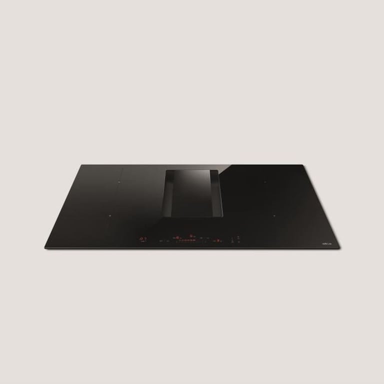 Table induction ELICA NikolaTesla Alpha B 78 cm hotte intégrée Autocapture 4 zones 7400 W noir - Neuf