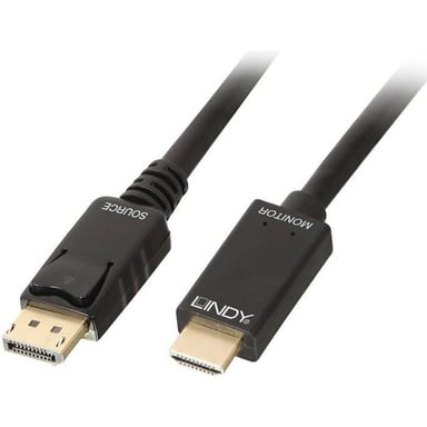 LINDY Cable DisplayPort a HDMI 4K30 (DP:pasivo) - 2m