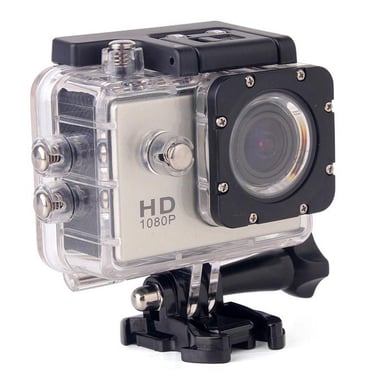 Caméra Sport Étanche 30 M Caméra D'Action Waterproof Full HD 1080P Argent 16 Go YONIS