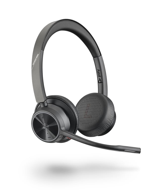 POLY Voyager 4320 UC Casque Sans fil Arceau BureauCentre d'appels USB Type A Bluetooth Neuf