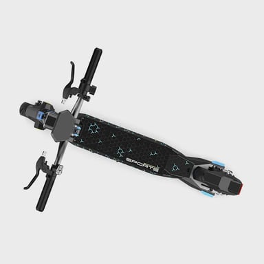 Monopattino elettrico pieghevole leggero BOE G1, motore da 250 W, autonomia di 25 km, freni a disco