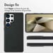 Accezz Coque arrière en cuir avec Magsafe pour Samsung Galaxy S25 Ultra - Onyx Black