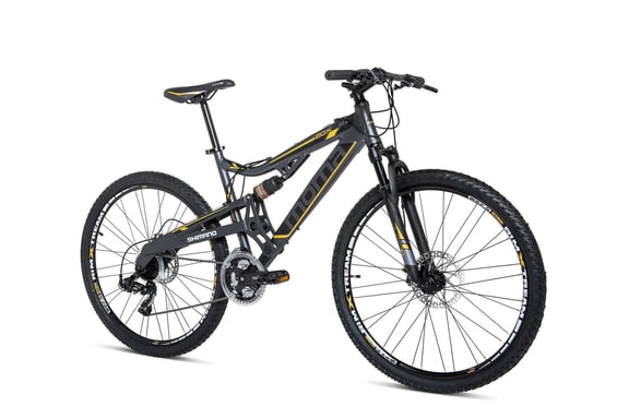 Vélo VTT, EQX5.0 26'', Aluminium. SHIMANO 24v, Freins a Disque, Double Suspension (L-XL)