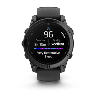 Garmin Fenix E 3,3 cm (1.3'') AMOLED 47 mm Numérique 416 x 416 pixels Écran tactile Noir Wifi GPS (satellite)