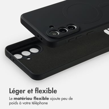 imoshion Coque Couleur avec MagSafe pour Samsung Galaxy A56 - Noir