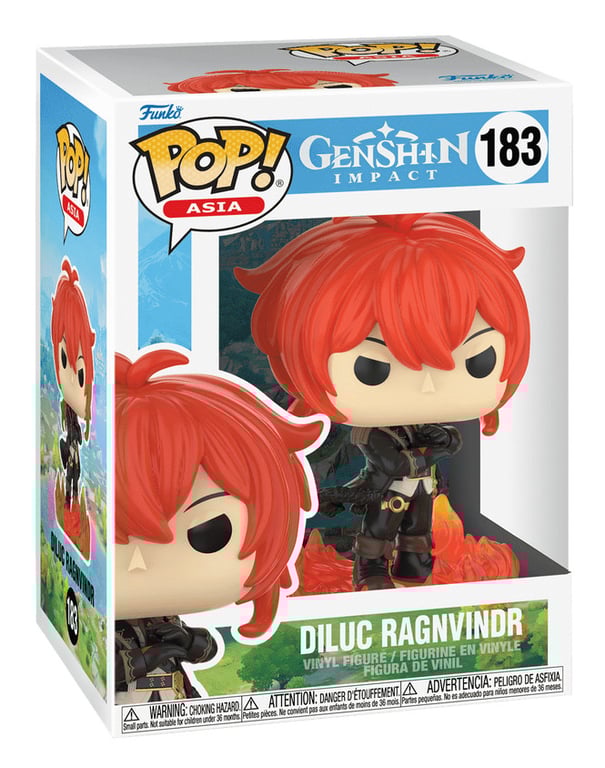 Funko Genshin Impact Figurine POP! Diluc Ragnvindr 9 cm - vue 3