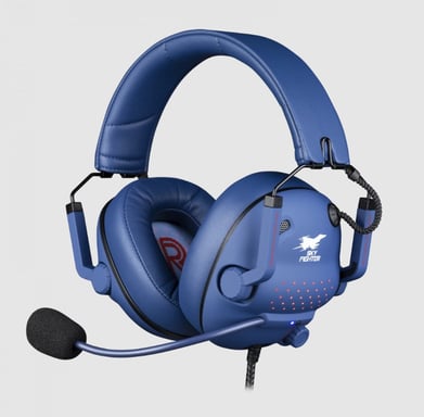 Konix Skyfighter Casque Avec fil Arceau Jouer USB Type-A Bleu