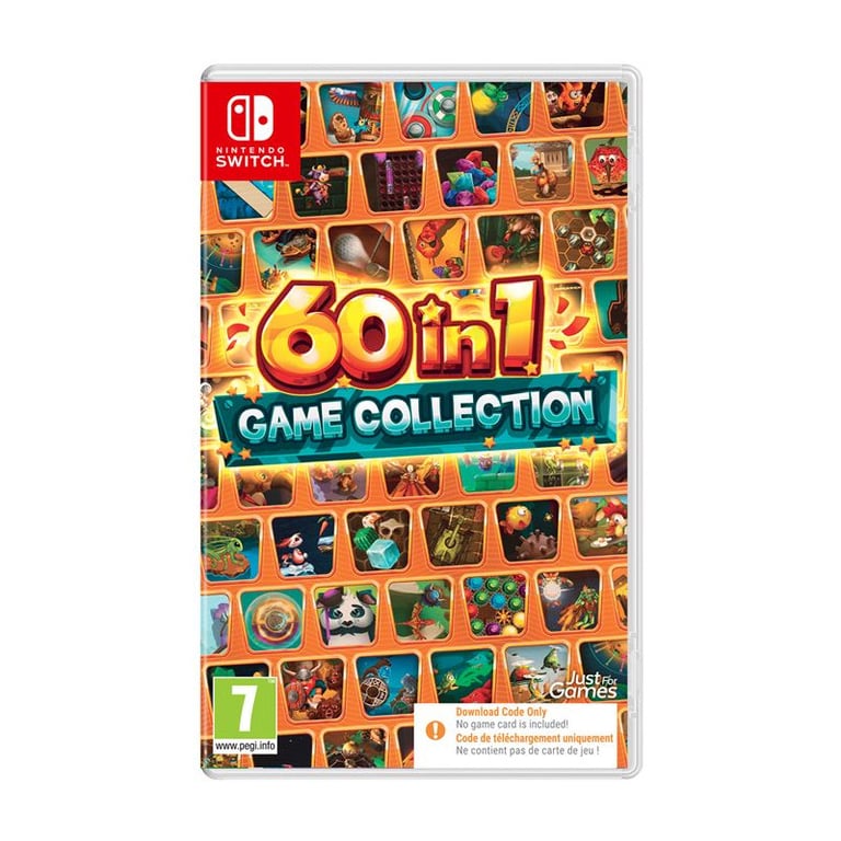 60 in 1 Game Collection SWITCH Code de téléchargement Neuf