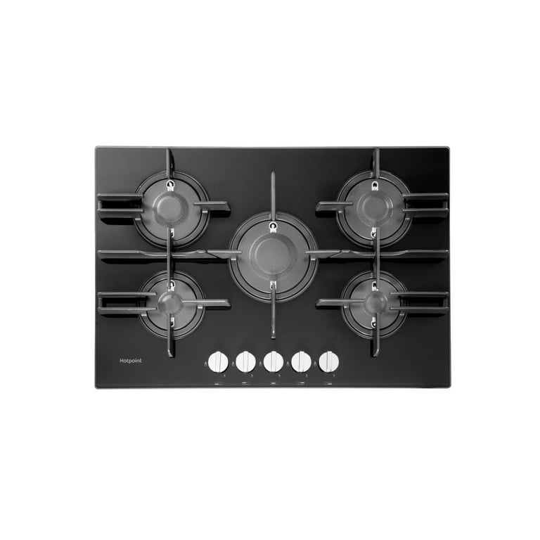 Cuisinière à Gaz Hotpoint FTGHG 751 D/HA(BK) – 5 Zones, Intégré