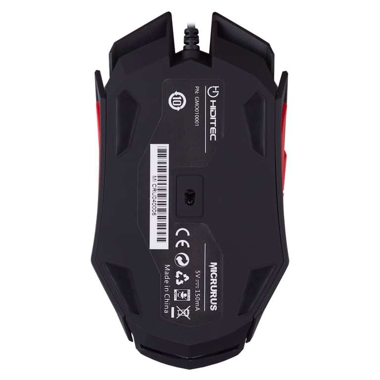 Souris Hiditec MICRURUS – Laser 8100 DPI, USB Type-A, 9 Boutons - vue 3