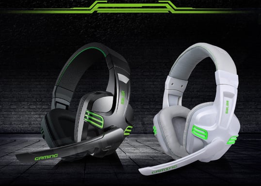 Casque Gamers avec Micro pour Mac et PC Smartphone Son Universel Reglage Jack Jeux Video (VERT)