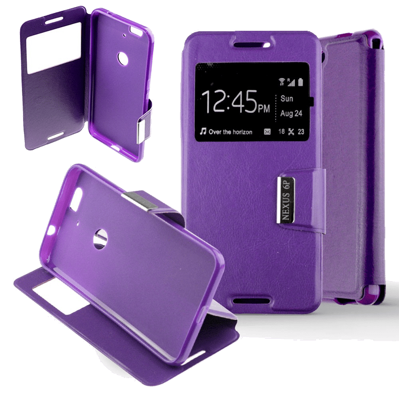 Etui Folio compatible Violet Huawei Google Nexus 6P