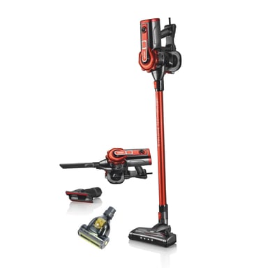 Haeger VC-600.047A aspiradora de pie y escoba eléctrica Aspiradora escoba 2 en 1 Corriente alterna Secar Sin bolsa 0,6 L 600 W Negro, Rojo