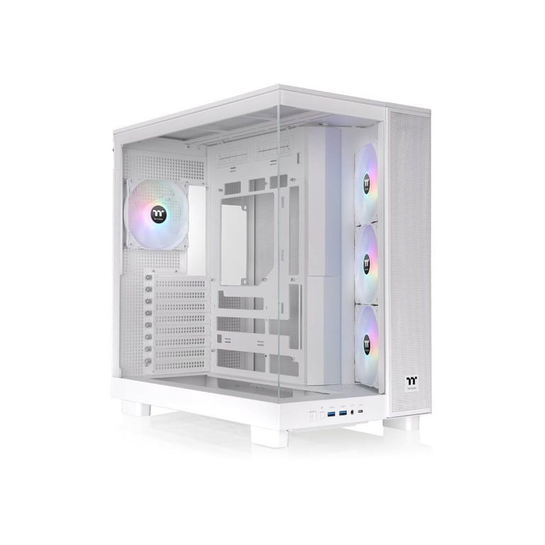 Boîtier PC Thermaltake View 380 XL TG ARGB CA-11E-00M6WN-00 Verre trempé ARGB Moyen tour Blanc - Neuf