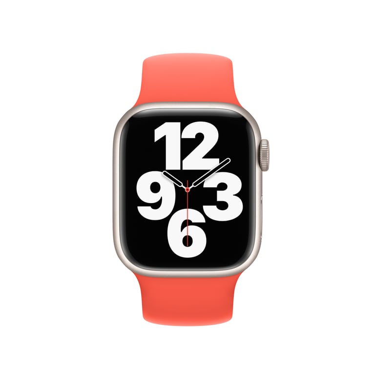 Bracelet Boucle unique en Silicone pour Apple Watch | 38404142 mm Taille 1 Nectarine Neuf - vue 3